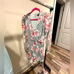 NWT long sleeved with pleated shorts romper from Express